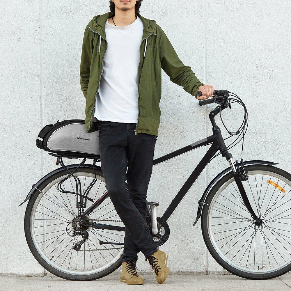 Bicycle trunk bag with shoulder strap 13l black