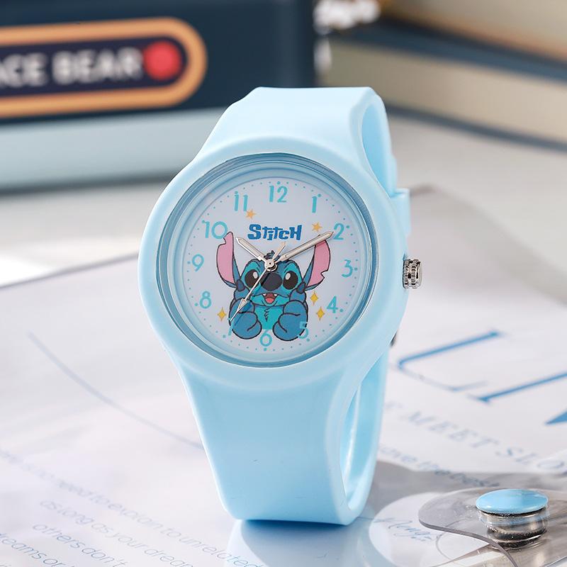 Neue Stitch Kinderuhren Für Mädchen Silikonarmband Rundes Quarz Kinderuhr Jungen Schüleruhr Geschenk Spielzeug Para Ninos