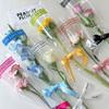 50Pcs Love Single Flower Bag Bouquet Packaging Rose Waterproof Flower Bag Wrapping Material Valentine'S Day Gift Packaging