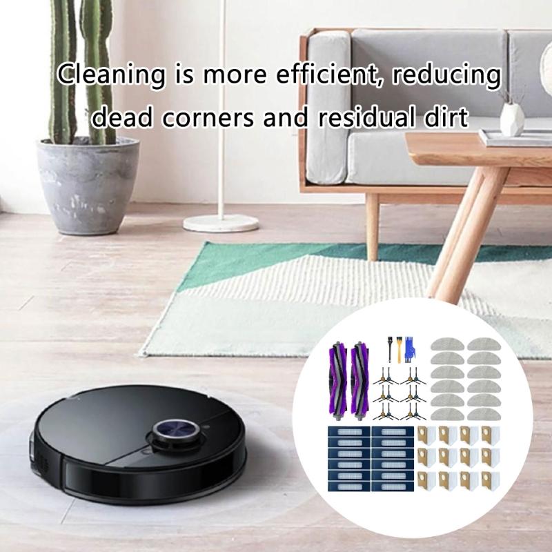Replacement Parts for S8/S8+ Vacuum Cleaner Accessories Main Brush Side Brushes Mop Cloth Pads Vacuum Dust Bags Filter