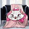 1PC Cartoon Marie Cat Blanket, Seasonal Universal, Home Decoration, Throw Blanket, Soft Flannel Throw Blanket, Versatile & Cozy for Bedroom,Cute Gift