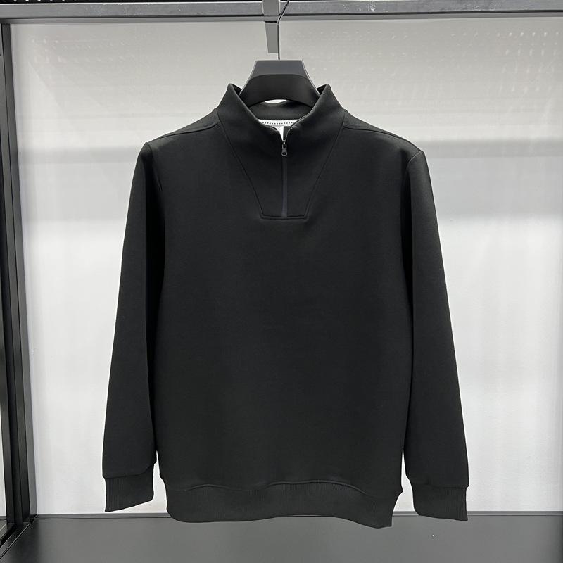 

Осенне-зимний свитер с полуцепочкой, мужская водолазка с длинными рукавами на молнии, нижняя рубашка S чёрный