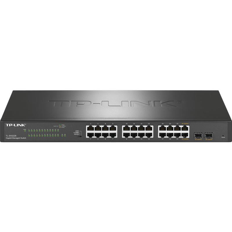 TP-Link TL-SH2226 24-Port Gigabit + 2-Port 10G SFP+ Cloud Managed Switch