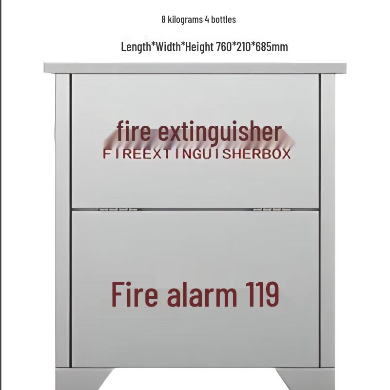Lieve Thickened Dry Powder Fire Extinguisher Storage Box 8kg 4-Pack