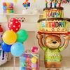 Colorful Large Birthday Cake Foil Balloon for Kids' Party Decoration and Photo Props