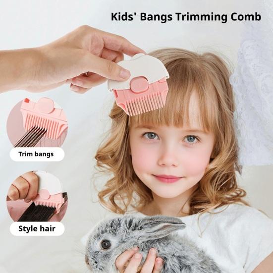 1/3Pcs Toddlers Hair Split End Trimmer Fruit Shape Boys Girls Mini Dual-sided Comb Rounded Edges Portable Gentle Hair Cutting Styling Tools