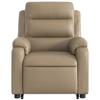 Recliner Chair with Lift Assistance Cappuccino Brown Faux Leather