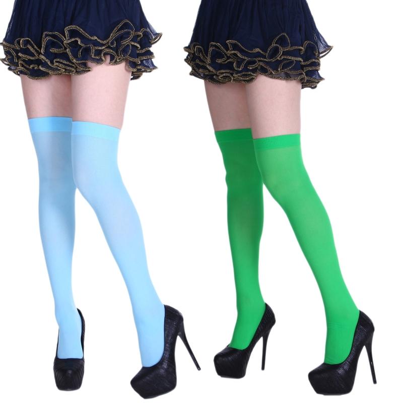 Extra Long Socks Thigh High Tube Cotton Socks Extra Long Boot Stockings for Women Solid Color Over Knee Stockings