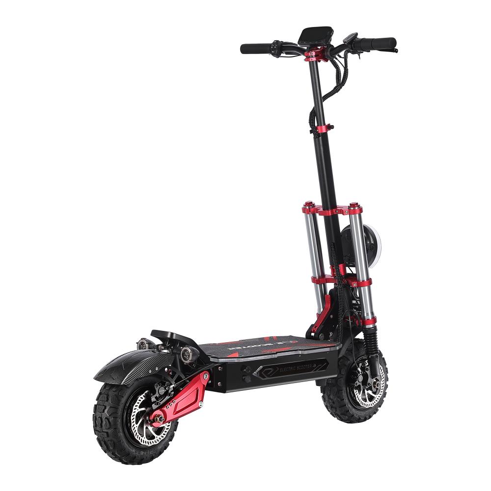 Boyueda S5 Dual Motor E-Scooter, 6000W, 60V38Ah, 120km Range, 85km/h Speed, APP Control, NFC Unlock, 11" Off-Road Tires, Foldable E-Scooter