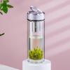 Double-Layer Glass Travel Tea Infuser Bottle