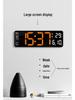 13-inch Minimalist Electronic Clock with Large Font, Multiple Alarms, Temperature & Week Display - Model 6629