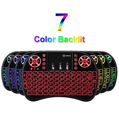 I8 Air Mouse Mini Wireless Keyboard Colorful Luminous Rgb Keyboard For Smart Tv Laptop (lithium