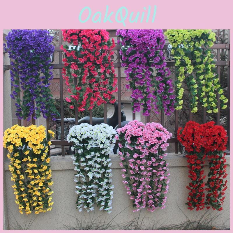 Lifelike 5 Petals Orchid Flower Simulation For Enchanting Wall And Garden Display