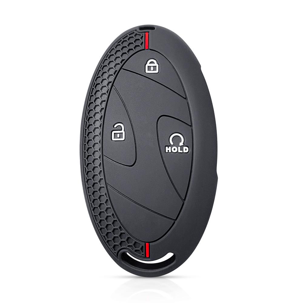 SKCW6 Silicone Key Cover For Hyundai Kona 2024 Ioniq 2021 Elantra SEL 2023 Ioniq 5 6 7 Grand Prix GN7 Key Case Car Accessories Chains