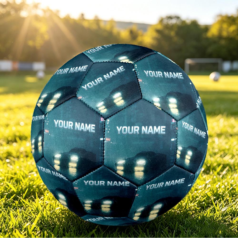 Benutzerdefinierter Name Text Größe 5 Fußball, Rocket League Standard Trainingsfußball