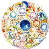 50 Pictures Ins Small Fresh Style Hand-painted Cute Little Rabbit Stickers Warm Atmosphere Graffiti Stickers
