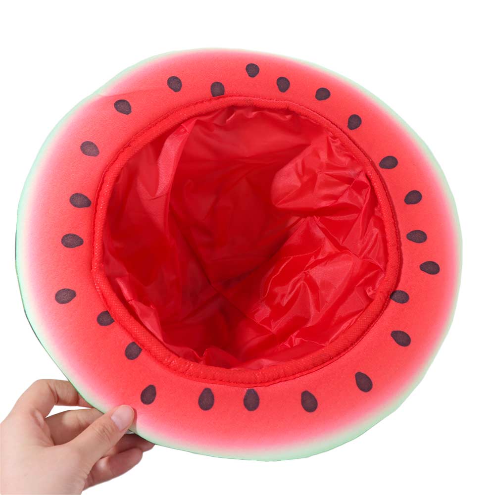 Creativity Wide Brims Sun Hat Cute Bucket Hat Warm Watermelon Hat  Halloween Party