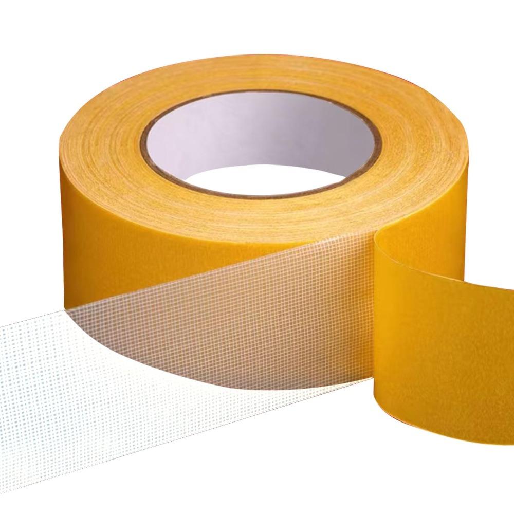 

10/20m Waterproof Double Sided Tape High Viscosity Wall Adhesive Tape Poster Carpet 2cm x 10m жёлтый
