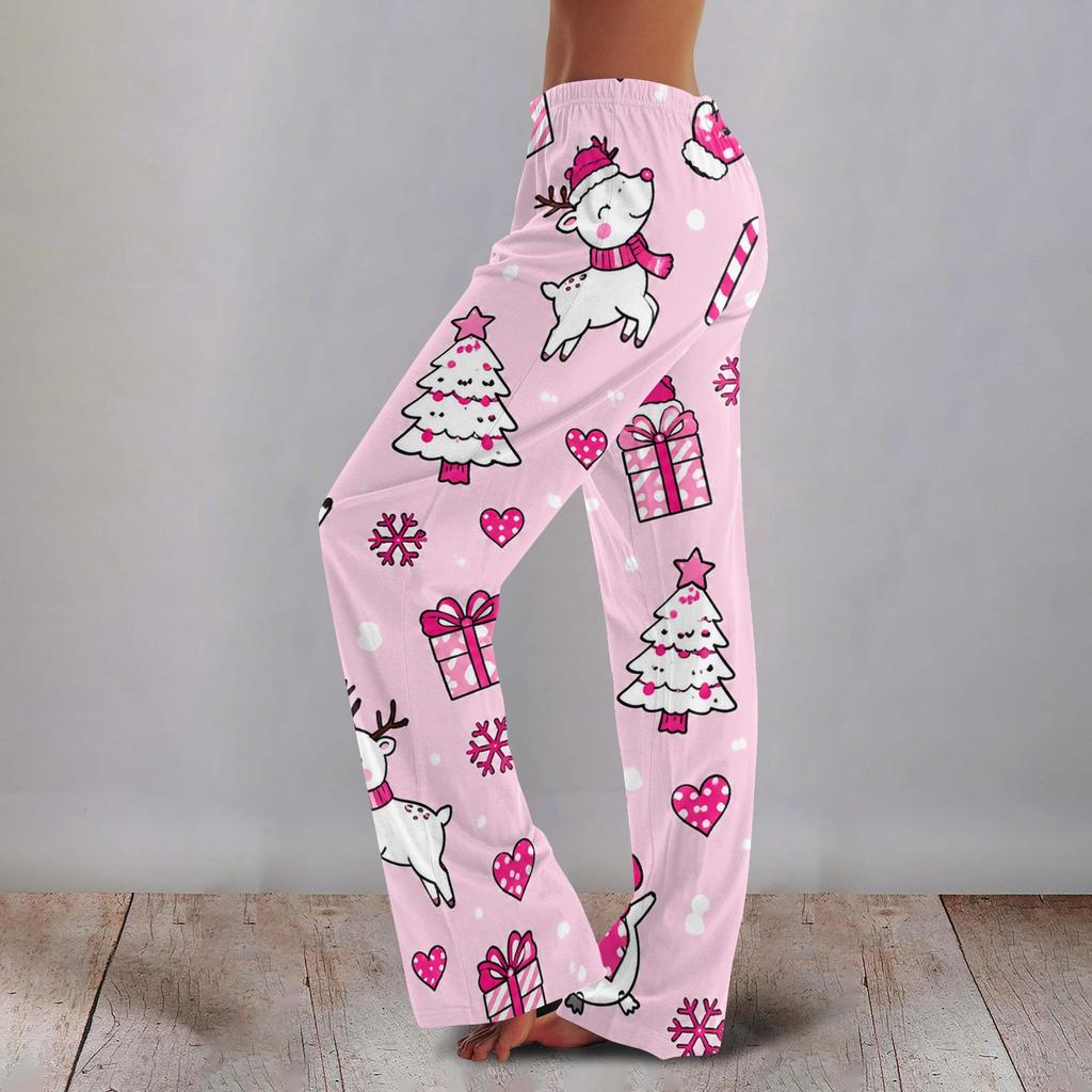 Women's Printed Wide Leg Pants Casual Relaxed Fit for Everyday Wear