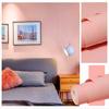 Jednobarevná samolepicí jednoduchá teplá ložnice Dekor do obývacího pokoje Vodotěsné tapety na tapety Renovace nábytku