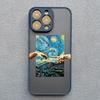 Cartoon Starry Sky Wave Phone Case for iPhone 16 15 14 Pro Max 13 12 11 Pro Max Mini XR XS X 7 8Plus Creative Oil Painting Cover