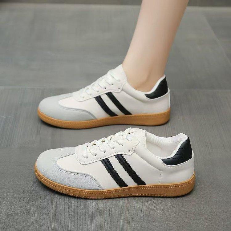 

Новые женские ретро немецкие кроссовки - Плоские, Дышащие, Белые, Мягкая подошва, Повседневные спортивные, Модная обувь на весну-осень 39