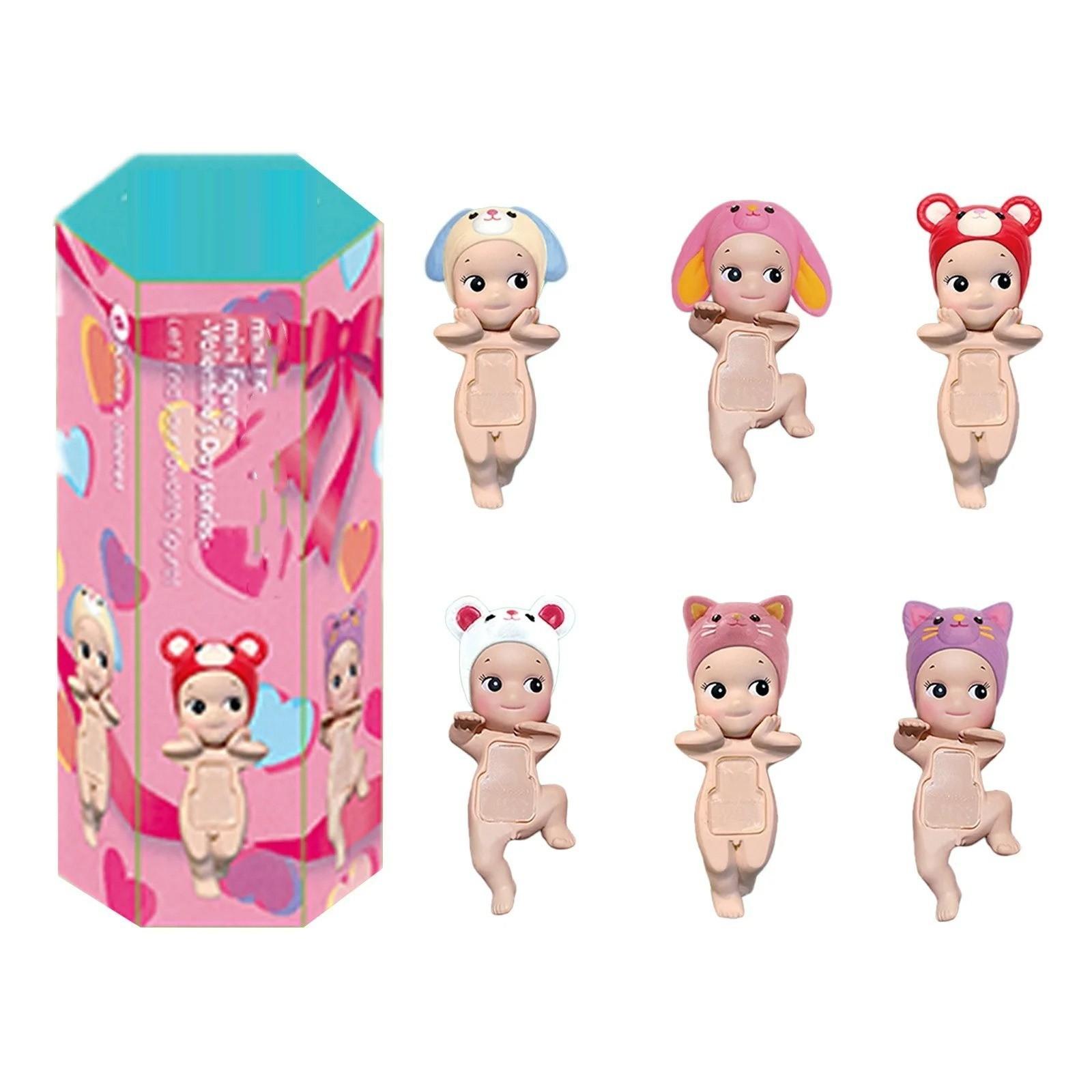 

Откройте для себя мистическое царство крылатых чудес: Интригующие фигурки ангелов в сюрприз-слепых коробках Angel Hippers Dreaming Series Figure One Size