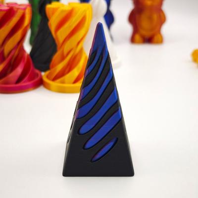 1 ks dětská 3D tištěná spirálová kuželová fidget hračka Nepolapitelná pyramida průchozí socha Antistresová hračka pro dospělé zmírňující úzkost
