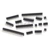 2.54mm Double Row Gold-Plated DIP Pins: 2*2P, 2*3P, 2*4P, 2*5P, 2*6P, 2*7P, 2*8P, 2*10P, 2*15P, 2*20P, 2*40P - Straight Insert, Eco-Friendly
