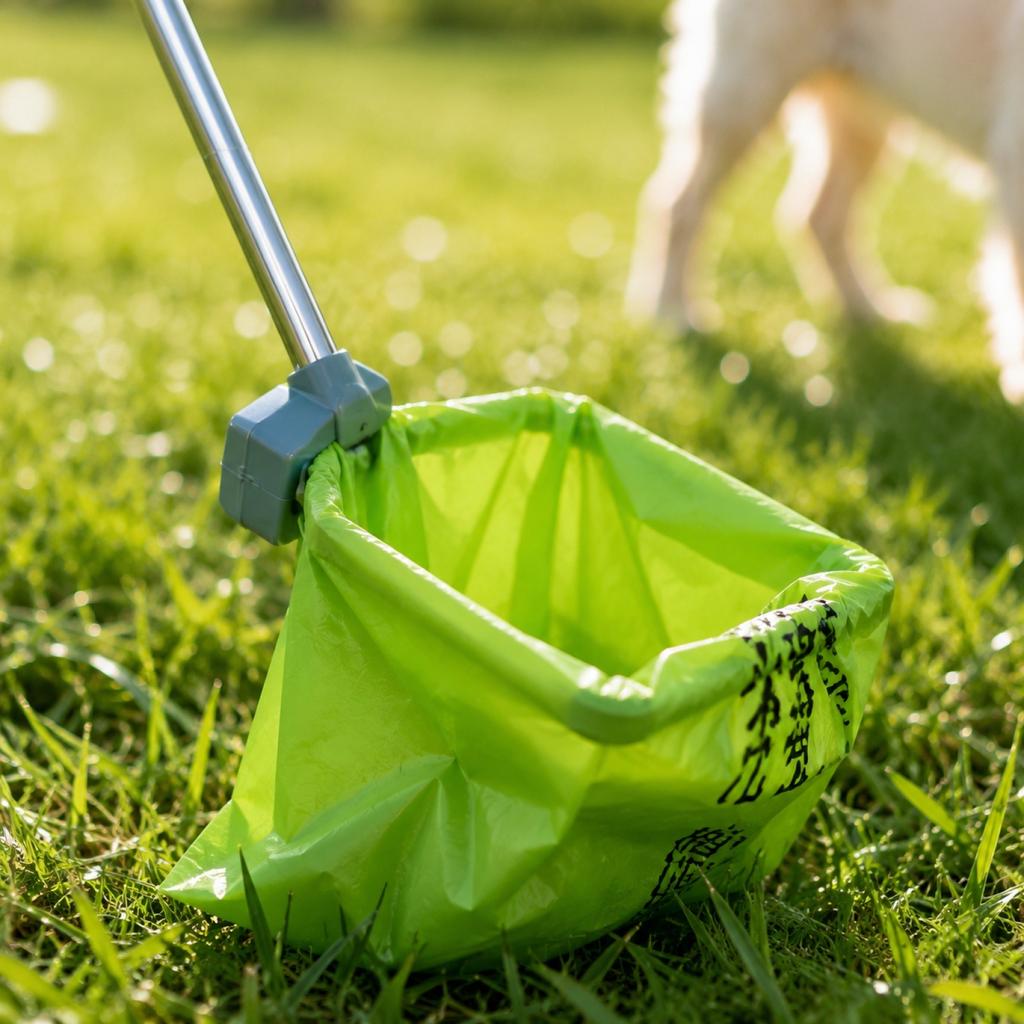 Dog Poop and Holder - Outdoor Waste Collection Tool for Easy