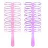 Eyebrow Shaping Template 8 in1  Reusable Eyebrows Shaper Stencils Kit Grooming Card Definition Brow Makeup Tools Accessories