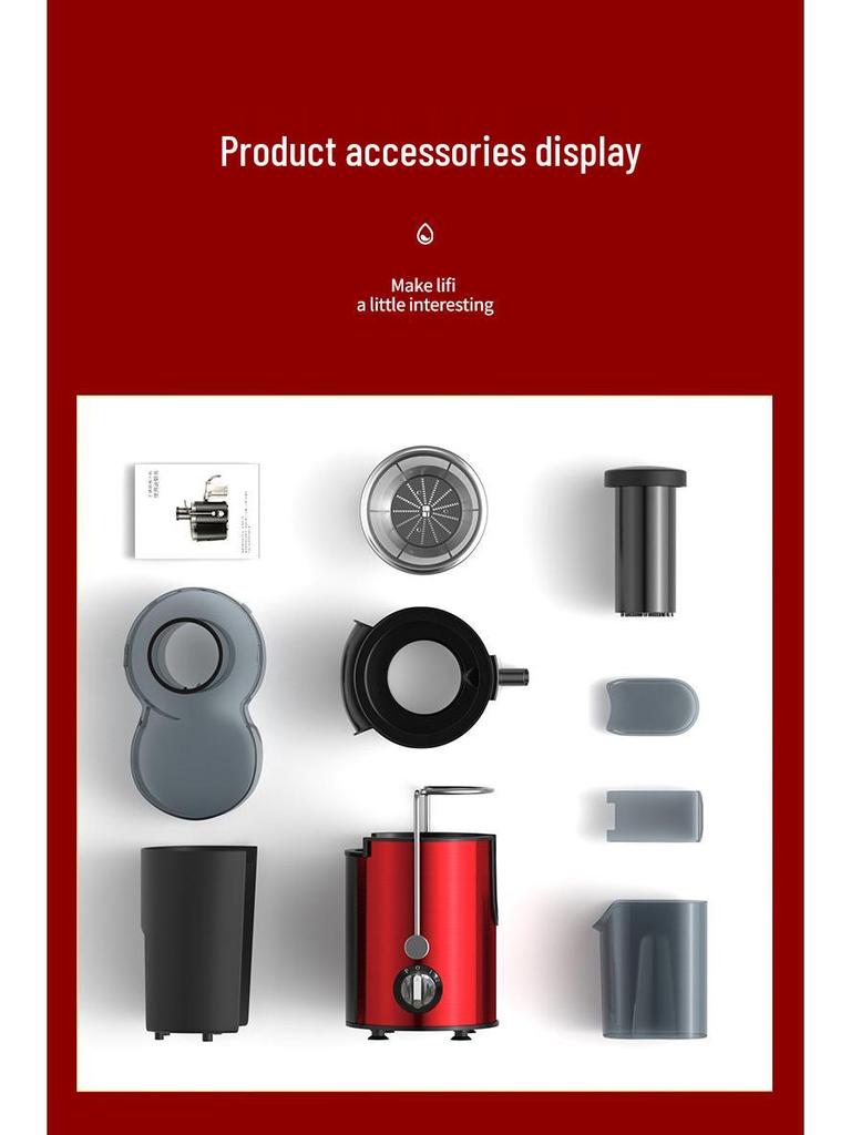 Estrattore di succo domestico multifunzionale completamente automatico per succo di frutta e verdura e separazione della polpa