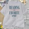 Maglietta Vintage La Lettura È Il Mio Sport Preferito Maglietta da Lettore Maglietta per Amante dei Libri Maglietta da Librorumano Maglietta da Bibliotecario Amante dei Libri Abbigliamento Donna