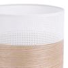 Single Hanging Lamp Classic Oak Veneer Lampshade 20Cm
