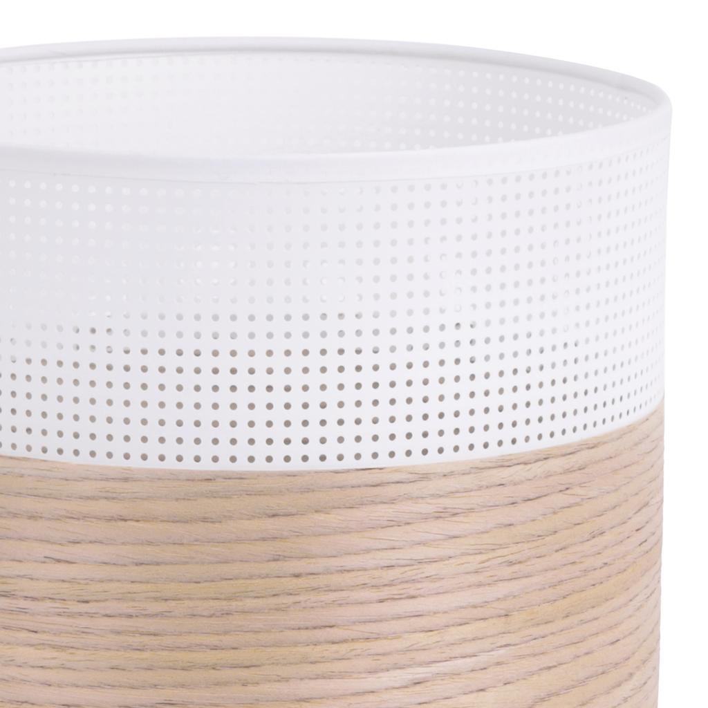 Single Hanging Lamp Classic Oak Veneer Lampshade 20Cm
