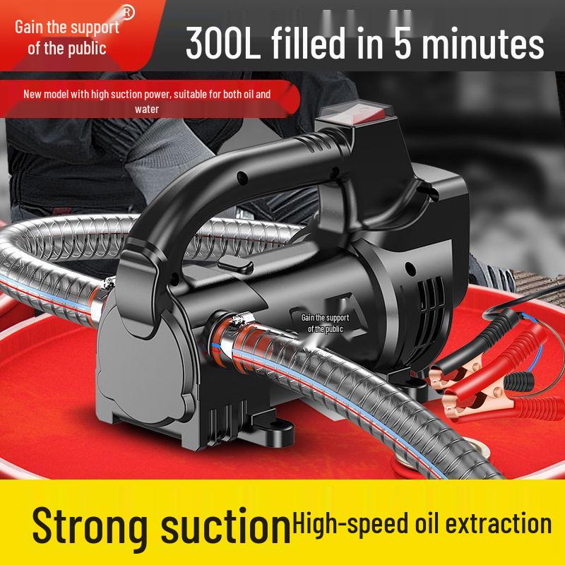 Electric Diesel Fuel & Kerosene Transfer Pump - 12V/24V/220V Self-Priming Oil Transfer Device