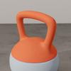10KG Soft Kettlebell, Kettle Bell with Non-Slip Handle for Home Gym, Weight Lifting, Strength Training, Orange/Grey