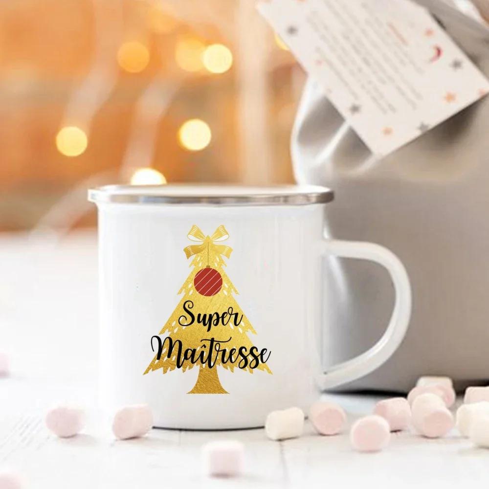 Coffee Cups Thank You Mistress Enamelled Mug Gift Idea for Coffee Lover Original Teacher Gifts School Asurprise for Teacher