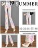 Cuihua Damen Karotten-Micro-Flare Hose: Sommer 2025 Schlankmachende & Vielseitige Mode