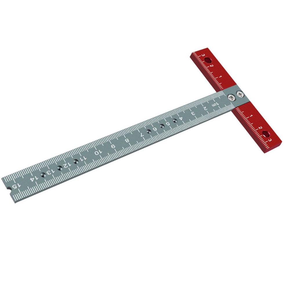 6 Inch Size Woodworking Scribing Ruler Aluminum Alloy Metal T Square Art Framing and DIY