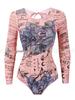 Russian Women's Mesh Sun Protection Swimsuit