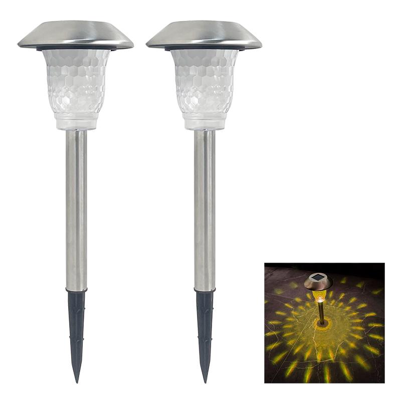 

2pcs Solar Outdoor Lights Decorative Ground Plug Light Waterproof Atmosphere Lawn Lamps for Villa Garden Courtyard Home Decor