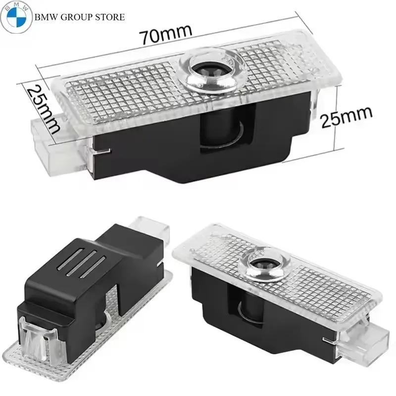 2Pcs LED Car Door Welcome Light For BMW E70 F15 E92 E60 E61 E65 F01 F02 F10 F15 F30 F48 M5 G30 G38 X1 X2 X3 X4 X5 X6 M3 HD5