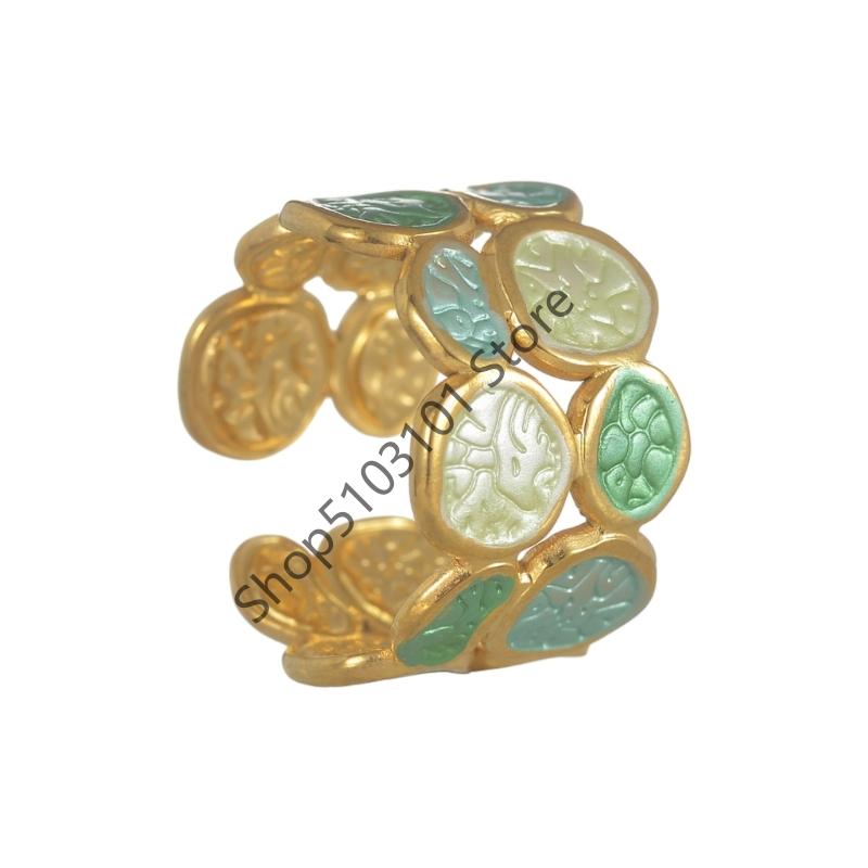 

X6HE Modern Irregular Double Circle Ring Adjustable Design Stainless Steel Jewelry For Women Casual Or Formal Occasions