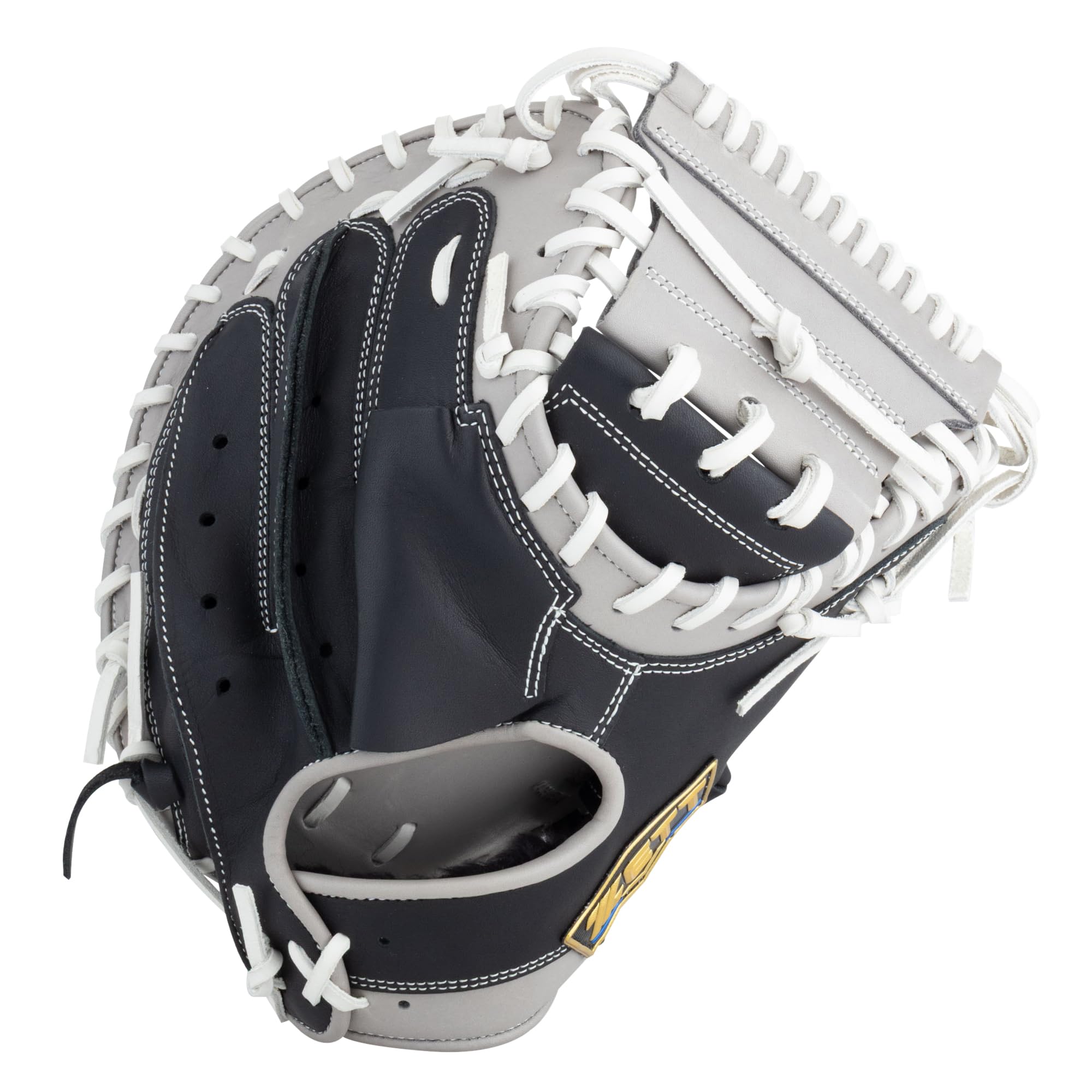 ZETT Neo Status Soft Baseball Tomoya Mori Player Black x Dark BRC342622C Catcher s Mitt, Style, Right-Handed Throw, Gray,