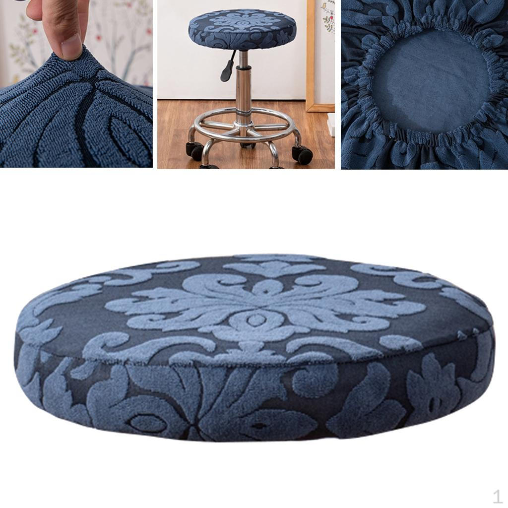 1 шт чехлы для бара чехол из спандекса круглый чехол на табурет можно стирать Gray Blue 870₽