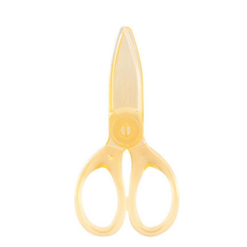 Transparent Safety Plastic Scissors Stationery Student Kids Diy Paper Cutting School Supplies