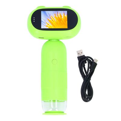 Ruční mikroskop 2palcový displej USB elektronická lupa s 8 LED pro pozorování mincí
