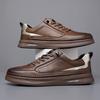 Men's Shoes 2025 New Casual Board Shoes Men's Handsome Little White Shoes Men's Korean Version Leather Shoes