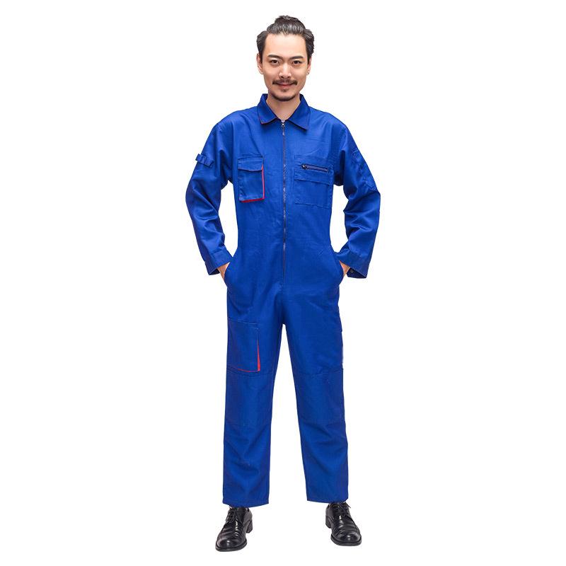 Men's Multi-Pocket Dustproof Workwear Overalls - Durable and Dirt-Resistant Auto Repair Suit
